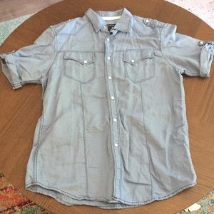 International Concepts - INC. Blue button up.